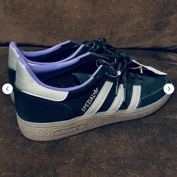 Rare Sample Tag Adidas Handball Spezial Blk Silver Purple 9 US 8.5 UK 42 2/3 EUR main image 4